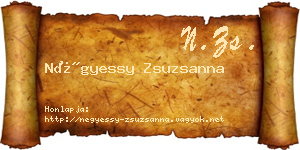 Négyessy Zsuzsanna névjegykártya